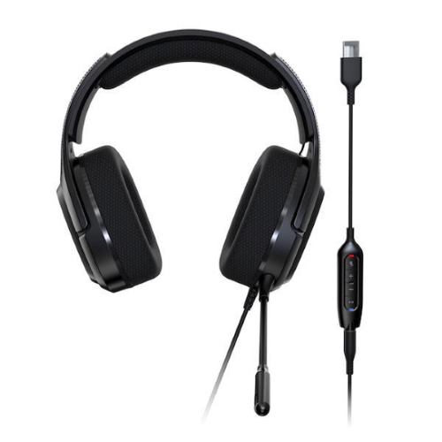 Acer Predator Galea 365 (PHW210) - Cuffie con microfono - canale 7.1 - dimensione completa - cablato - USB, jack 3,5 mm - nero